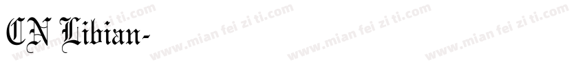 CN Libian字体转换